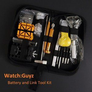Professional Watch Repair Kit Battery, Link Removal Tool Set 148 Pieces